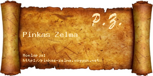 Pinkas Zelma névjegykártya